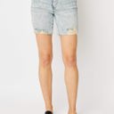  Judy Blue High Waist Mineral Wash Destroy Boyfriend Denim Short 150250