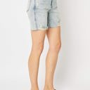  Judy Blue High Waist Mineral Wash Destroy Boyfriend Denim Short 150250