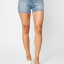  Judy Blue High Waist Rhinestone Embellishment Cut Off Denim Short 150274