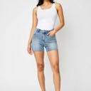  Judy Blue High Waist Rhinestone Embellishment Cut Off Denim Short 150274