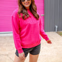  Jess Lea Mama Embossed Sweatshirt, Pink