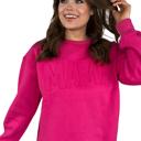  Jess Lea Mama Embossed Sweatshirt, Pink