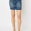  Judy Blue High Waist Tummy Control Release Hem Denim Skirt 2820