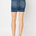  Judy Blue High Waist Tummy Control Release Hem Denim Skirt 2820