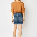  Judy Blue High Waist Tummy Control Release Hem Denim Skirt 2820