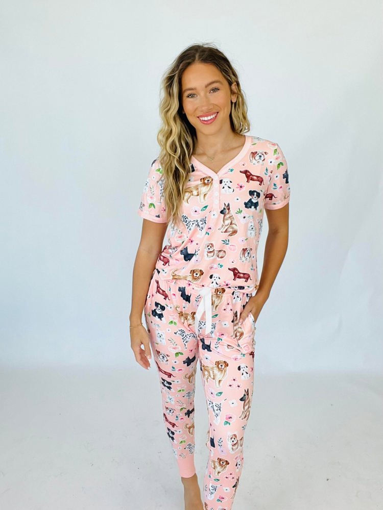 Shirley & Stone Dogs Pajama Lounge Set