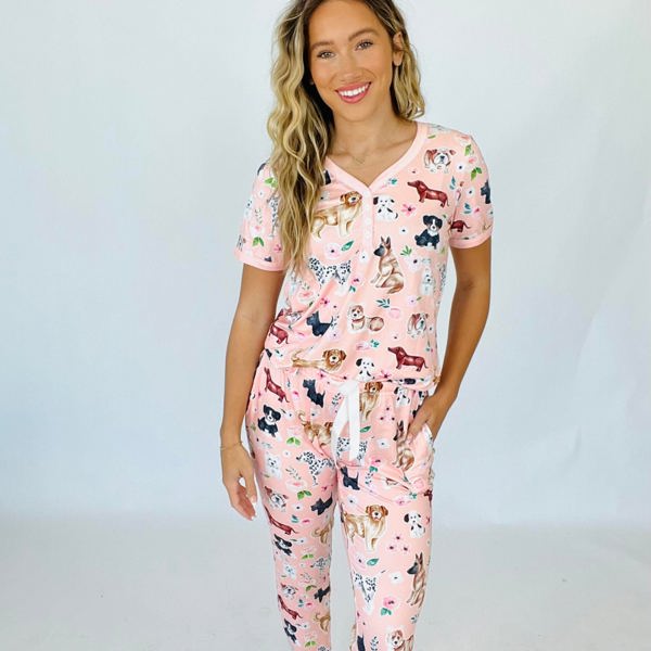 Shirley & Stone Dogs Pajama Lounge Set