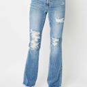  Judy Blue High Waist Destroy Fray Hem Bootcut Denim 82542