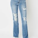  Judy Blue High Waist Destroy Fray Hem Bootcut Denim 82542