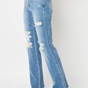  Judy Blue High Waist Destroy Fray Hem Bootcut Denim 82542