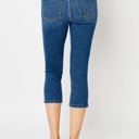  Judy Blue Mid Rise Side Slit Capri Denim 72113 - Plus