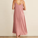  In February Flowy Classic V-neck Maxi Dress, Mauve