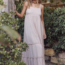  In February Stretch Strap Cami Maxi Dress, Latte