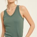  Wishlist Ribbed Knit Tank Top, Teal