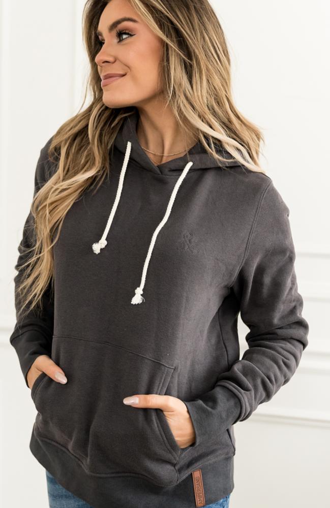 Ampersand Staple Hoodie, Charcoal