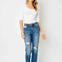  Judy Blue High Waist Queen of Hearts Coin Pocket Boyfriend Denim 88569