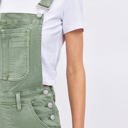  Judy Blue High Waist Garment Dyed Sage Boyfriend Overall Denim 88840