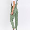  Judy Blue High Waist Garment Dyed Sage Boyfriend Overall Denim 88840