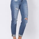  Judy Blue High Waist Destroy Cuffed Boyfriend Denim 88404 - Plus