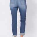  Judy Blue High Waist Destroy Cuffed Boyfriend Denim 88404 - Plus