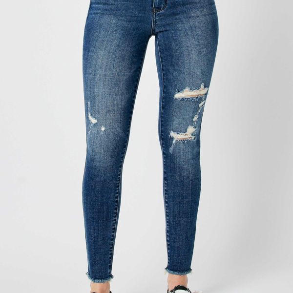 Judy Blue High Waist Destroy Skinny Denim 82581