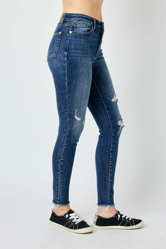 Judy Blue High Waist Destroy Skinny Denim 82581 - Plus