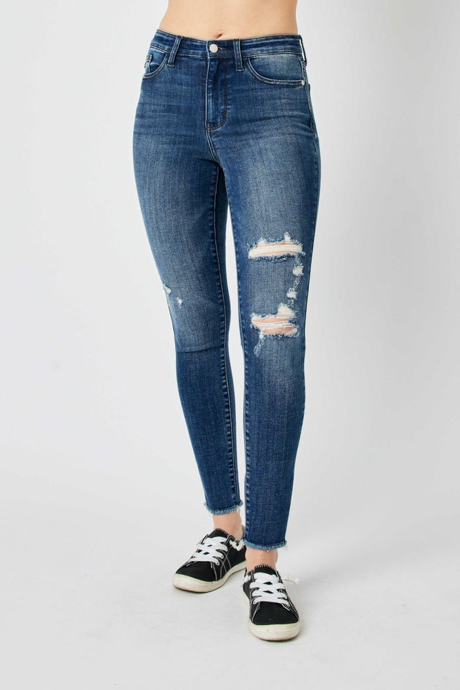 Judy Blue High Waist Destroy Skinny Denim 82581 - Plus