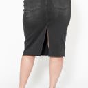  Judy Blue High Waist Rhinestone Embellished Mid Length Black Denim Skirt 2838