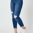  Judy Blue Mid Rise Destroy Slim Denim 82607 - Plus