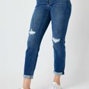  Judy Blue Mid Rise Destroy Slim Denim 82607 - Plus