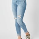  Judy Blue Mid Rise Destroy & Cuff Skinny Denim 82528 - Plus