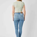  Judy Blue Mid Rise Destroy & Cuff Skinny Denim 82528 - Plus