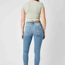  Judy Blue Mid Rise Destroy & Cuff Skinny Denim 82528 - Plus