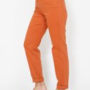  Judy Blue High Waist Garment Dyed Auburn Orange Double Cuff Jogger Denim 88911 - Plus