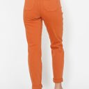  Judy Blue High Waist Garment Dyed Auburn Orange Double Cuff Jogger Denim 88911 - Plus