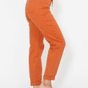  Judy Blue High Waist Garment Dyed Auburn Orange Double Cuff Jogger Denim 88911 - Plus