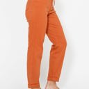  Judy Blue High Waist Garment Dyed Auburn Orange Double Cuff Jogger Denim 88911 - Plus