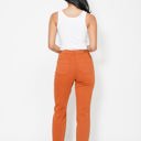  Judy Blue High Waist Garment Dyed Auburn Orange Double Cuff Jogger Denim 88911 - Plus