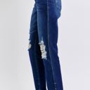  Judy Blue High Waist Rigid Magic Heavy Destroy Straight Jeans 88819