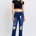  Judy Blue High Waist Rigid Magic Heavy Destroy Straight Jeans 88819