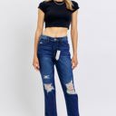  Judy Blue High Waist Rigid Magic Heavy Destroy Straight Jeans 88819