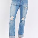  Judy Blue High Waist Patch Pocket & Destroy Boyfriend Denim 88825