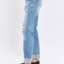  Judy Blue High Waist Patch Pocket & Destroy Boyfriend Denim 88825