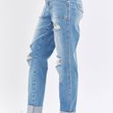  Judy Blue High Waist Patch Pocket & Destroy Boyfriend Denim 88825