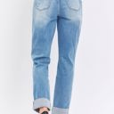  Judy Blue High Waist Patch Pocket & Destroy Boyfriend Denim 88825