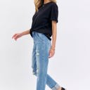  Judy Blue High Waist Patch Pocket & Destroy Boyfriend Denim 88825