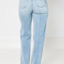  Judy Blue High Waist Rigid Magic Destroy 90's Rainbow Thread Straight Jeans 88671