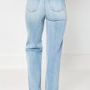  Judy Blue High Waist Rigid Magic Destroy 90's Rainbow Thread Straight Jeans 88671 - Plus