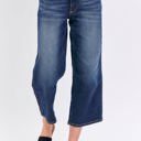  Judy Blue Mid Rise Tummy Control Wide Leg Crop Denim 88876-Plus