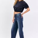  Judy Blue Mid Rise Tummy Control Wide Leg Crop Denim 88876-Plus